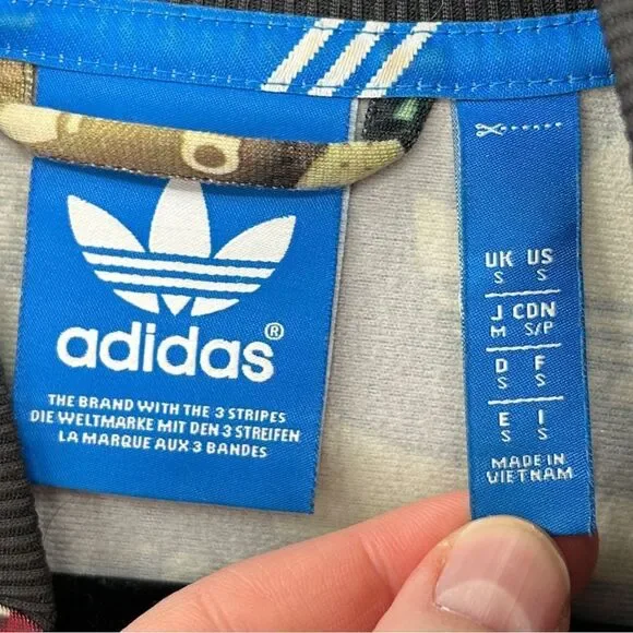 Adidas Vintage Mens 90's Print Superstar AOP Track Top Jersey Jacket Size Small - Picture 6 of 16